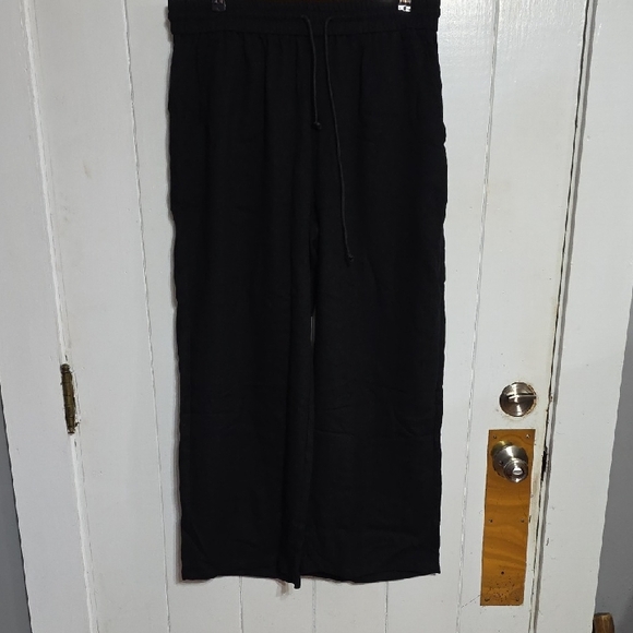 HALARA Pants - NWT Halara Womens Pants Black Wide Leg Elastic/Drawstring Pockets Lightweight XL